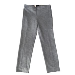 Talbots Chatham Ankle Pants 8 Slim Leg Stretch Office Wear Side Zip Blue NEW